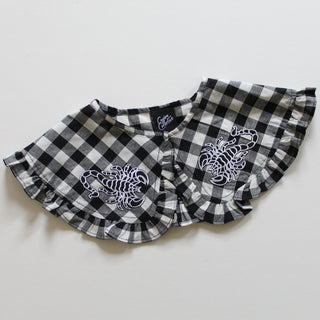 Gingham/Denim Faux Collars, One of a kind!