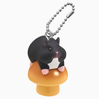 Hamster On Mushroom Keyring Blind Box