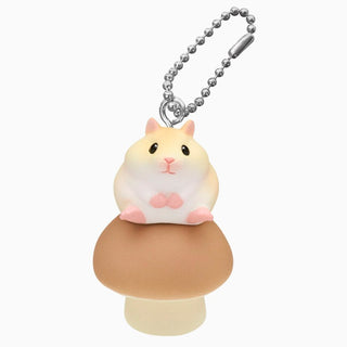 Hamster On Mushroom Keyring Blind Box