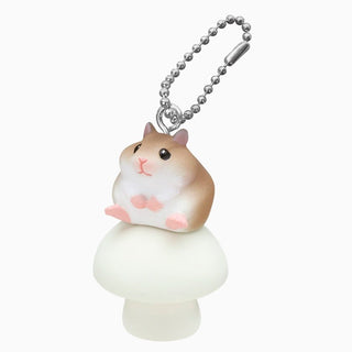 Hamster On Mushroom Keyring Blind Box