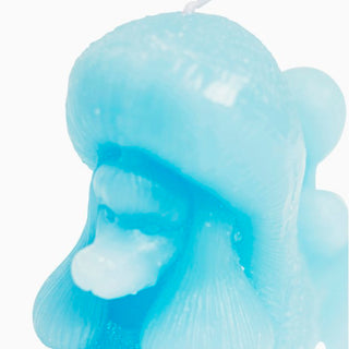 Poodle Candle, Light Blue