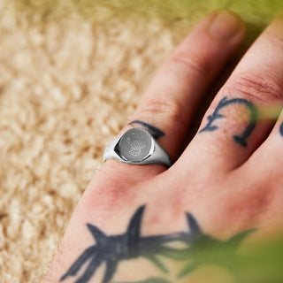 Scorpion Signet Ring, Silver