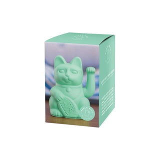 Maneki Neko Lucky Cat, Mint Green