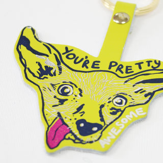 You're Pretty (Awesome) Key Fob, Green