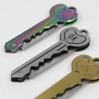 OK Heart Keychain Pocket Knife