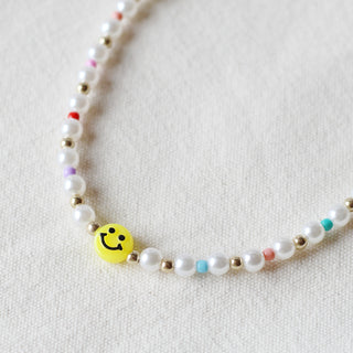 Happy Face Bead Necklace