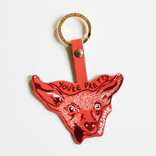 You're Pretty (Awesome) Key Fob, Coral