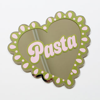 Large Frilly Pasta Heart Mirror