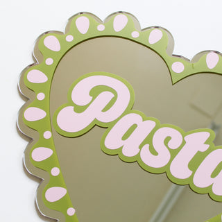 Large Frilly Pasta Heart Mirror