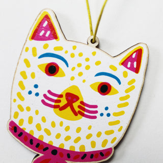 Cat Wooden Decoration