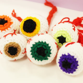 Eyeballs, Hand Crocheted