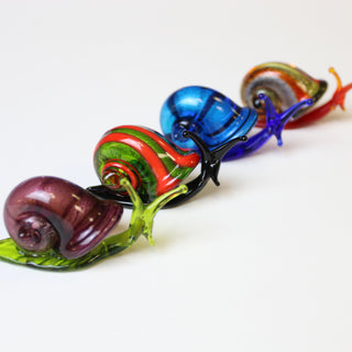 Glass Snail, 4 Colours