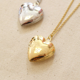 Crying Heart Locket Necklace Tattoo Art Jewellery Bert Grimm Gold