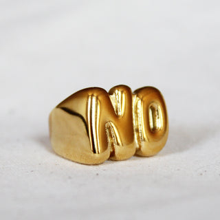 Anti-People Pleaser Ring, Gold