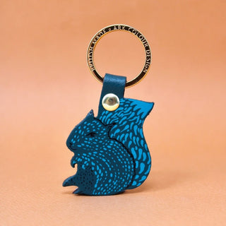 Squirrel Key Fob, Dark Turquoise