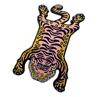 Tibetan Tiger Rug, Pink