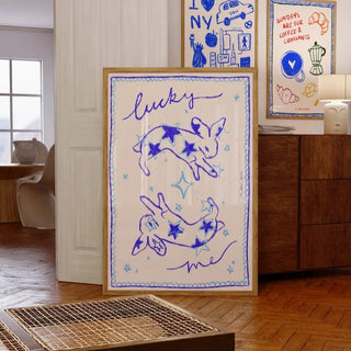 Lucky Me Bunnies Print