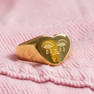 Crying Heart Ring, Gold - Main Image