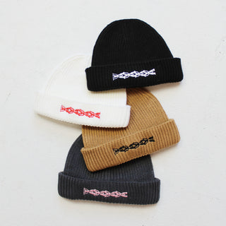 Chain Embroidered Harbour Beanie Hat