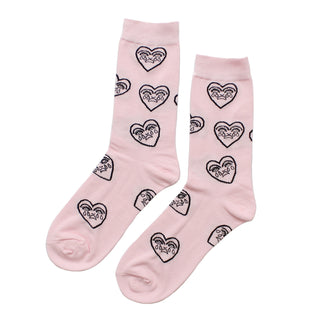 Crying Heart Socks, Pink