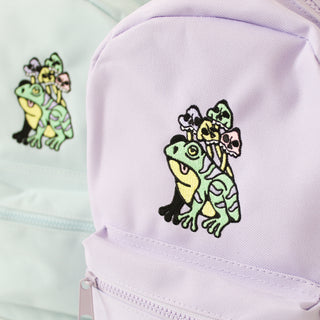 frog mini backpack Shroom Frog Embroidered Mini Backpack Ash Price Mushroom – Cousins Collective