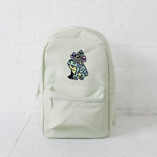 frog mini backpack Shroom Frog Embroidered Mini Backpack Ash Price Mushroom – Cousins Collective