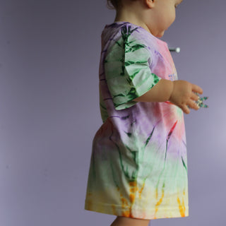 Personalised Embroidered Tie Dye Kids T-shirt