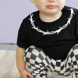 Barbed Wire Embroidered Baby & Toddler T-Shirt