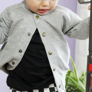 Heart Panther Embroidered Baby/Toddler Bomber Jacket