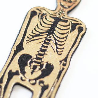Skeleton Bookmark, Black