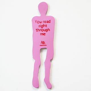 Skeleton Bookmark, Pink