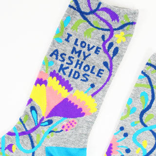 I Love My Asshole Kids Socks