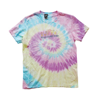 Everyone Dies Embroidered Tie Dye T-shirt