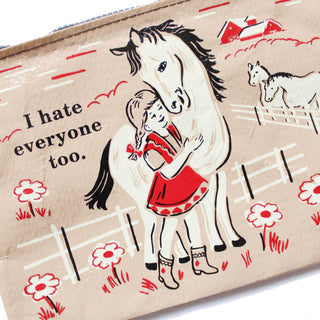 I Hate Everyone Too Zip Pouch