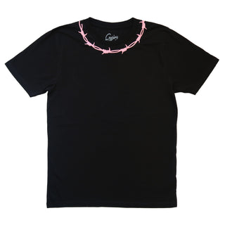 Barbed Wire Embroidered Short Sleeve T-shirt
