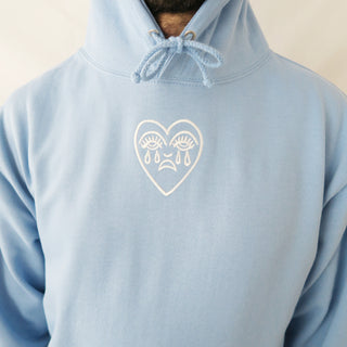 Crying Heart Embroidered Hoodie