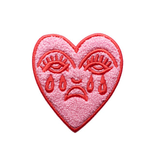 Crying Heart Chenille Patch