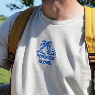 Forever Alone Embroidered T-shirt