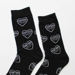 Crying Heart Socks, Black