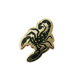 Scorpion Pin, Black/Gold